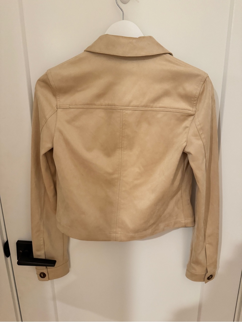 Kut from the Kloth Tan Suede Button-Front Jacket - Picture 2 of 3